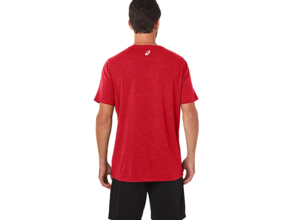 Clearance ASICS 1977 MTN TEE Classic Red Heather