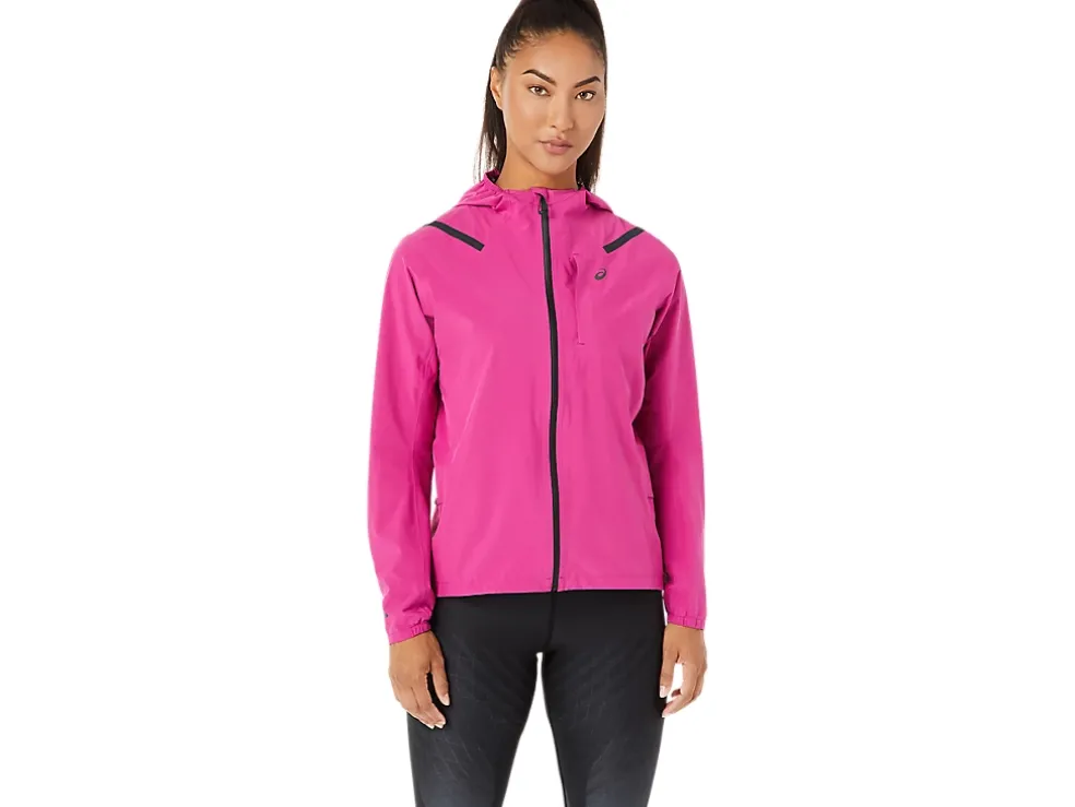 Cheap ASICS ACCELERATE WATERPROOF 2.0 JACKET Fuchsia Red