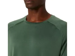 Best ASICS ACTIBREEZE JACQUARD KNIT SHORT SLEEVE TOP Serpentine Green