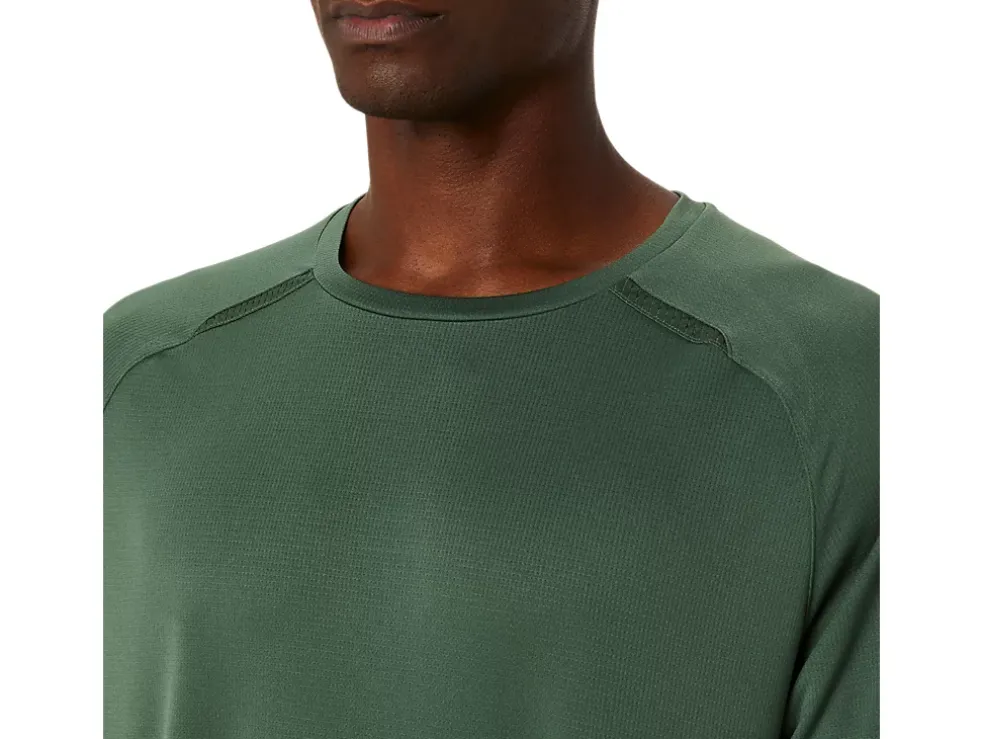Best ASICS ACTIBREEZE JACQUARD KNIT SHORT SLEEVE TOP Serpentine Green