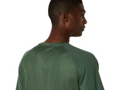 Best ASICS ACTIBREEZE JACQUARD KNIT SHORT SLEEVE TOP Serpentine Green