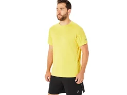 Best Sale ASICS ACTIBREEZE JACQUARD SHORT SLEEVE TOP Light Mustard