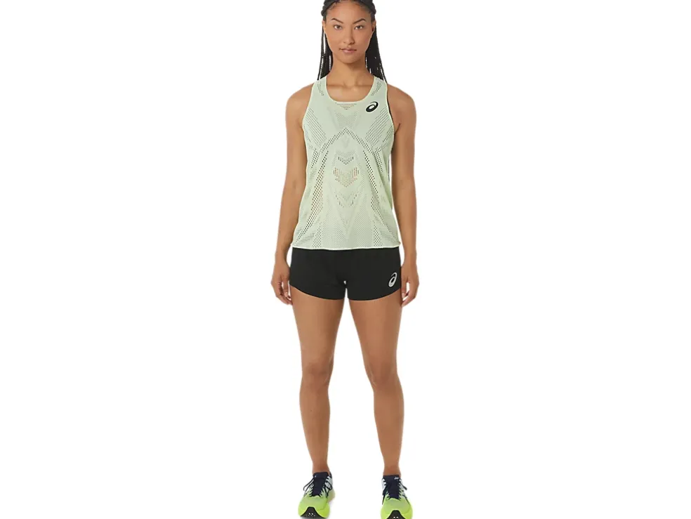 Hot ASICS ACTIBREEZE JACQUARD SINGLET Whisper Green