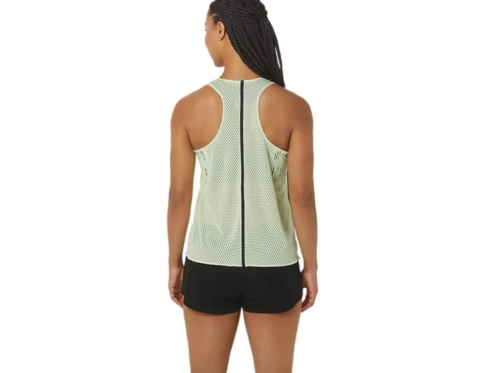 Hot ASICS ACTIBREEZE JACQUARD SINGLET Whisper Green