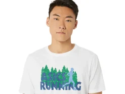 Cheap ASICS EVERGREEN TRAIL RUN TEE Brilliant White