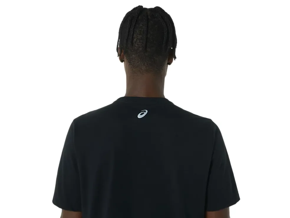 Cheap ASICS LONG ABSTRACT LOGO TEE Performance Black