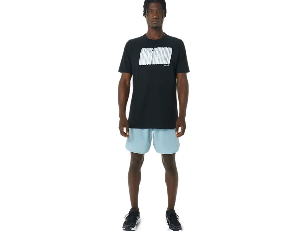 Cheap ASICS LONG ABSTRACT LOGO TEE Performance Black