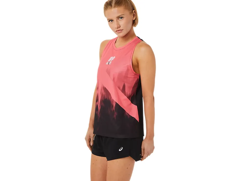 Shop ASICS SINGLET Blazing Coral