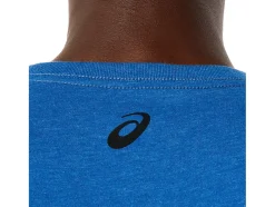 Cheap ASICS STRIPE SHORT SLEEVE TEE Lake Drive Heather