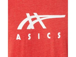 Cheap ASICS STRIPE SHORT SLEEVE TEE Classic Red Heather