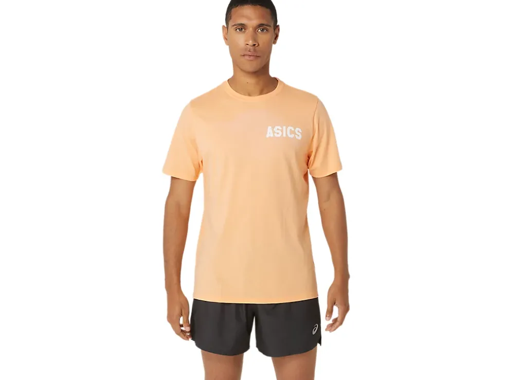 Shop ASICS STRIPES SUNRISE TEE Summer Dune