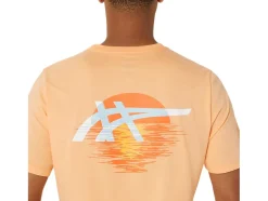 Shop ASICS STRIPES SUNRISE TEE Summer Dune