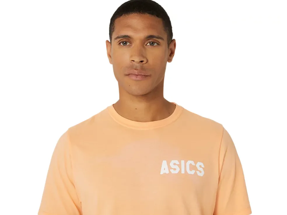 Shop ASICS STRIPES SUNRISE TEE Summer Dune