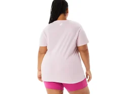 Online ASICS STRIPES V-NECK Barely Rose