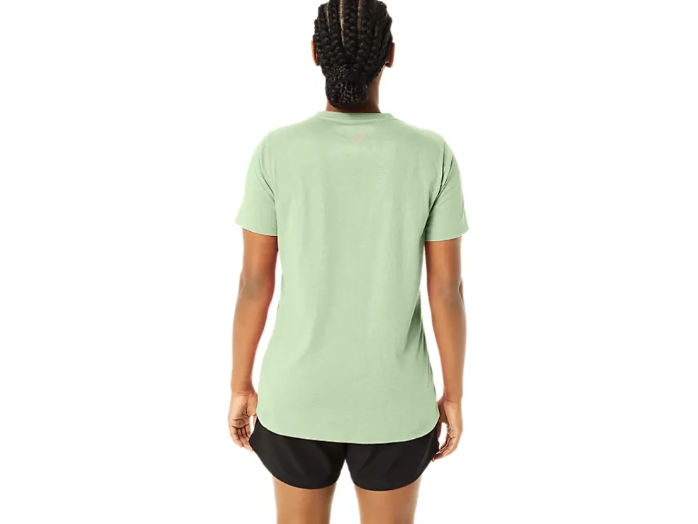 Hot ASICS STRIPES V-NECK Whisper Green Heather
