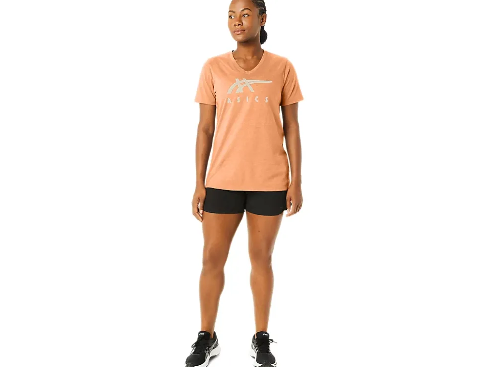 Flash Sale ASICS STRIPES V-NECK Summer Dune