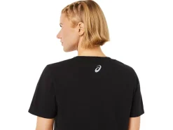 Online ASICS STRIPES V-NECK Performance Black