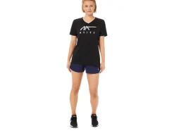 Online ASICS STRIPES V-NECK Performance Black