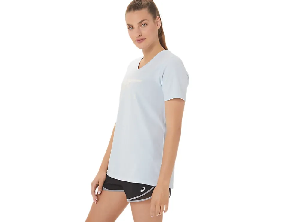 Hot ASICS STRIPES V-NECK Soft Sky