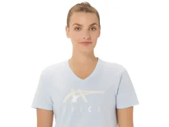 Hot ASICS STRIPES V-NECK Soft Sky