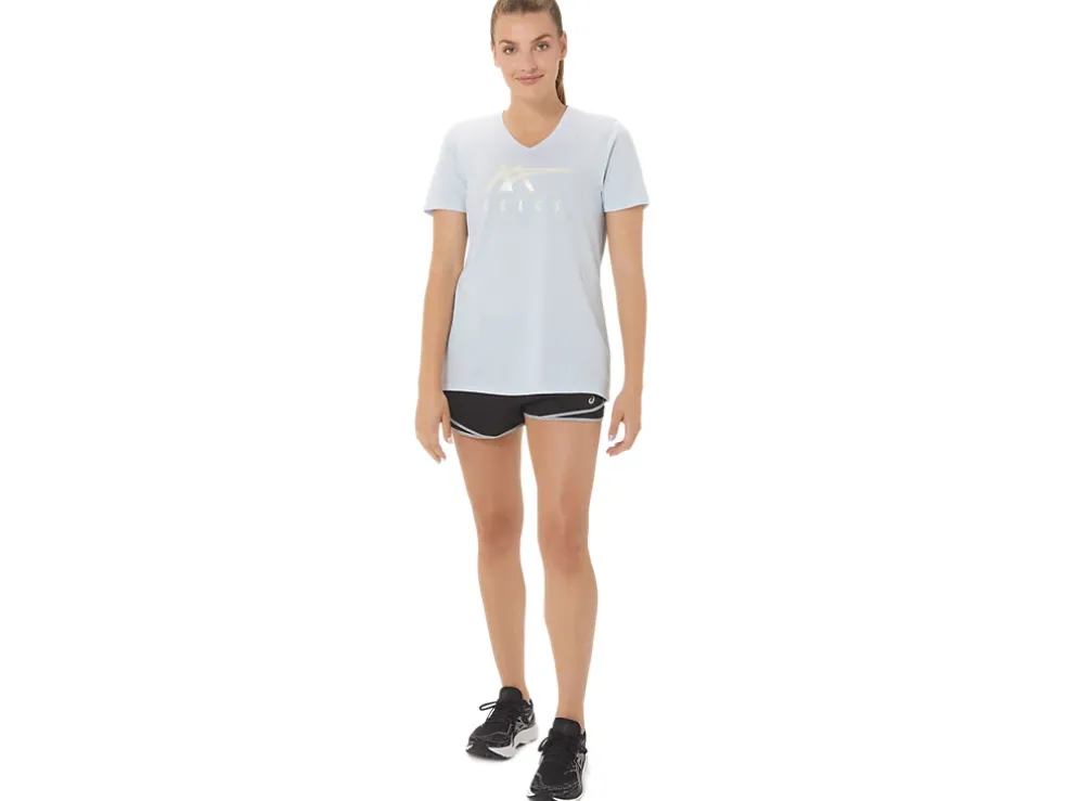 Hot ASICS STRIPES V-NECK Soft Sky