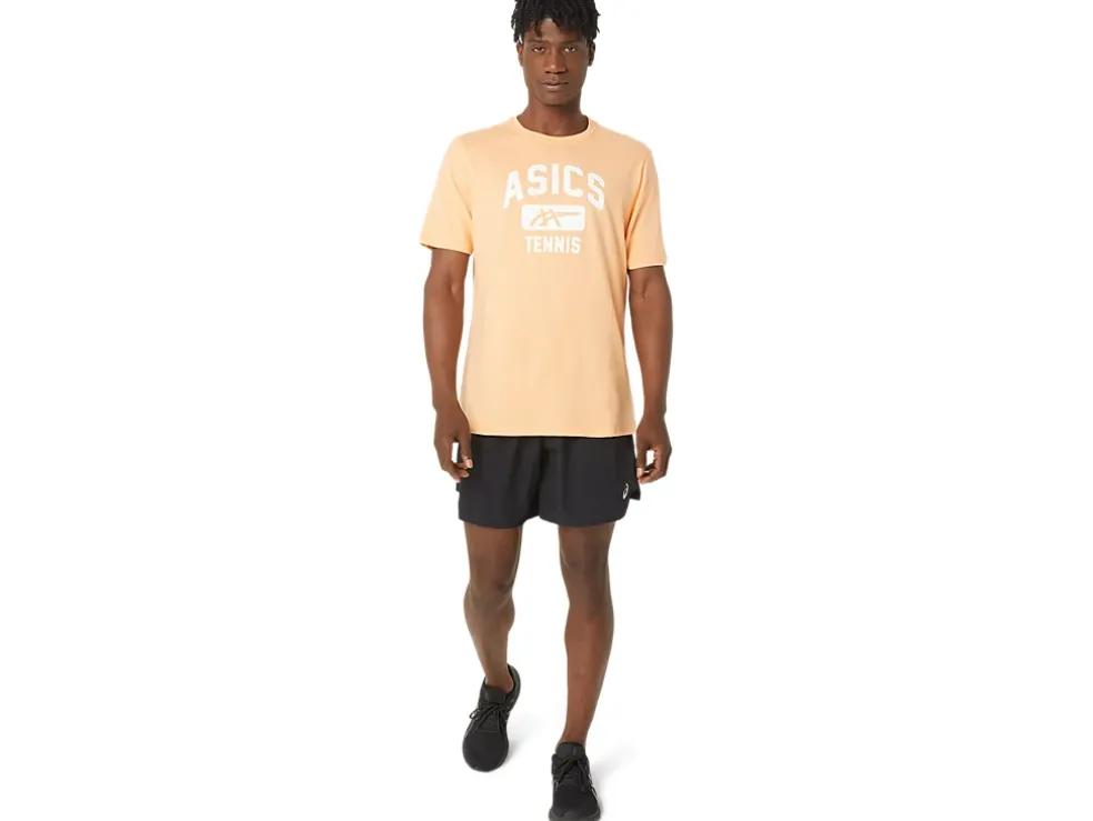 Cheap ASICS UNISEX TENNIS GRAPHIC TEE Summer Dune