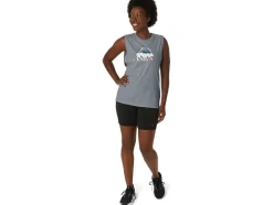 Hot ASICS YOUR ADVENTURE MUSCLE TEE Medium Grey Heather