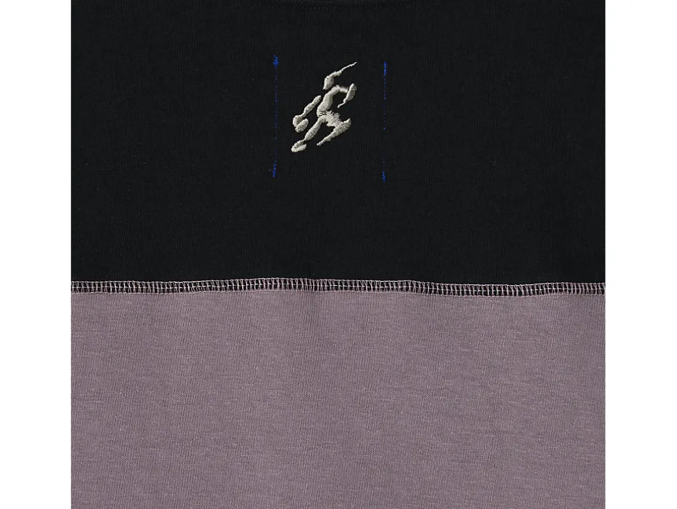 Sale ASICS BIXANCE SHORT SLEEVE Obsidian Black X Pewter Purple