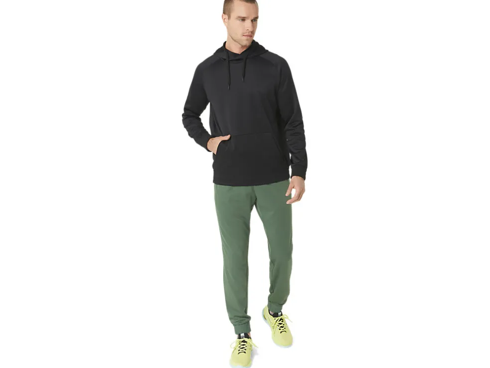 Hot ASICS BRUSHED FLEECE PANTS Serpentine Green