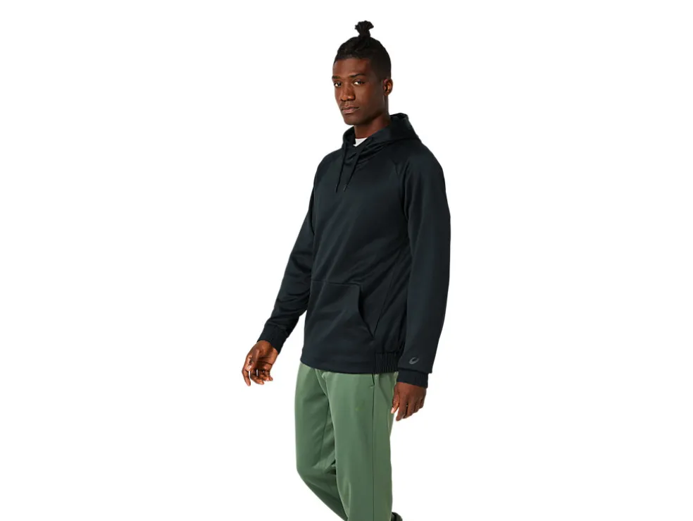 Fashion ASICS BRUSHED FLEECE PULLOVER HOODIE Performance Black