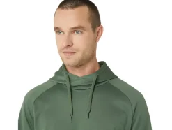 Flash Sale ASICS BRUSHED FLEECE PULLOVER HOODIE Serpentine Green