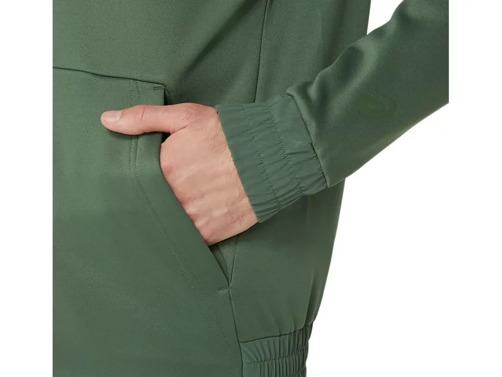 Flash Sale ASICS BRUSHED FLEECE PULLOVER HOODIE Serpentine Green