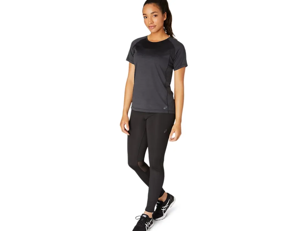 Best ASICS C110 SHORT SLEEVE PR LYTE TOP Performance Black