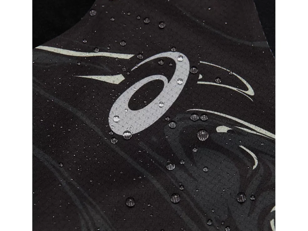 Best Sale ASICS CJ-LINE LIGHT SINGLET Performance Black/Whisper Green