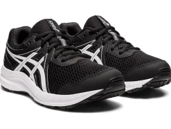 Best ASICS CONTEND 7 GRADE SCHOOL Black/White