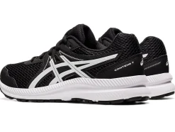Best ASICS CONTEND 7 GRADE SCHOOL Black/White