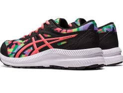 Best Sale ASICS CONTEND 8 GRADE SCHOOL Black/Papaya