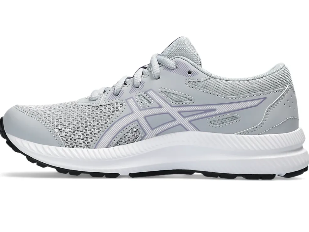 New ASICS CONTEND 8 GRADE SCHOOL Piedmont Grey/Cosmos