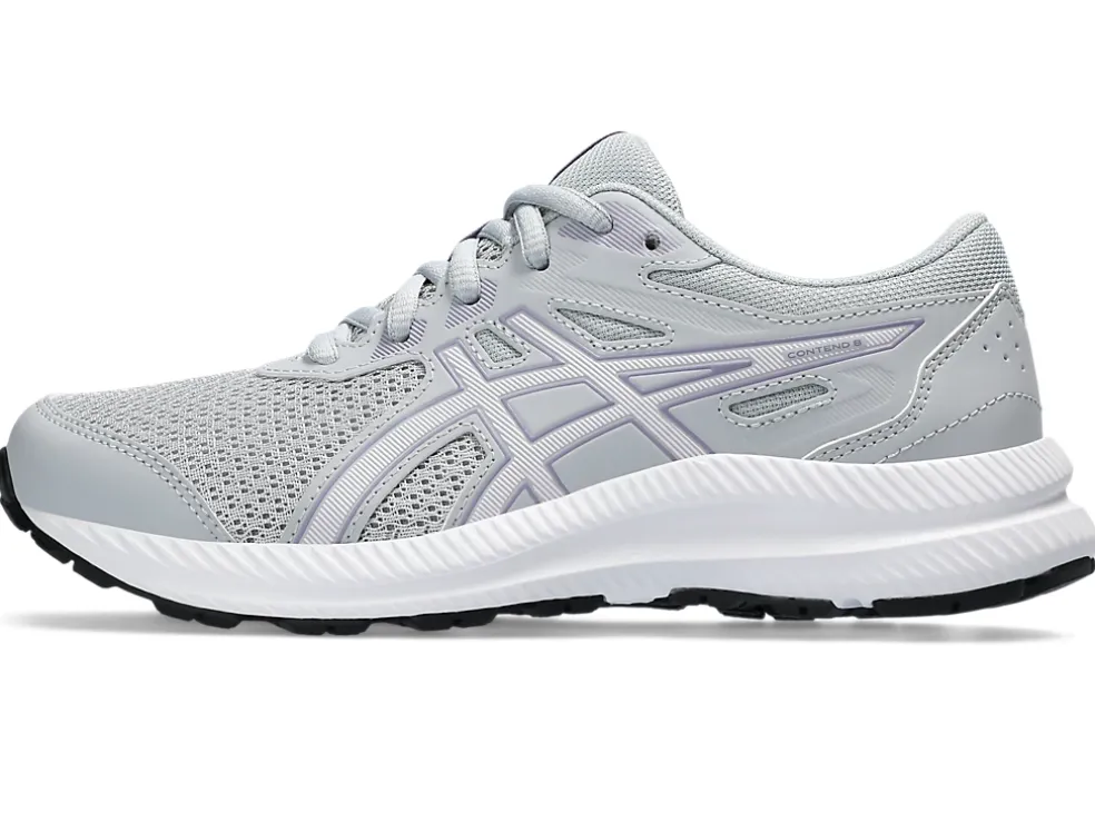 New ASICS CONTEND 8 GRADE SCHOOL Piedmont Grey/Cosmos