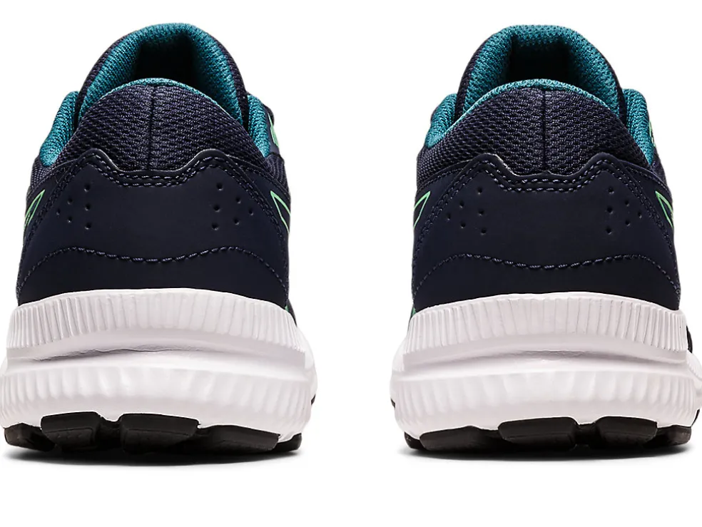 Discount ASICS CONTEND 8 GRADE SCHOOL Midnight/New Leaf