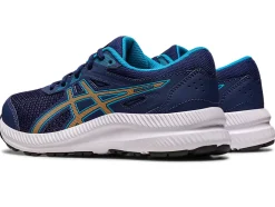 Online ASICS CONTEND 8 GRADE SCHOOL Indigo Blue/Sun Peach
