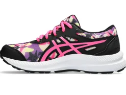 Cheap ASICS CONTEND 8 GRADE SCHOOL Black/Hot Pink