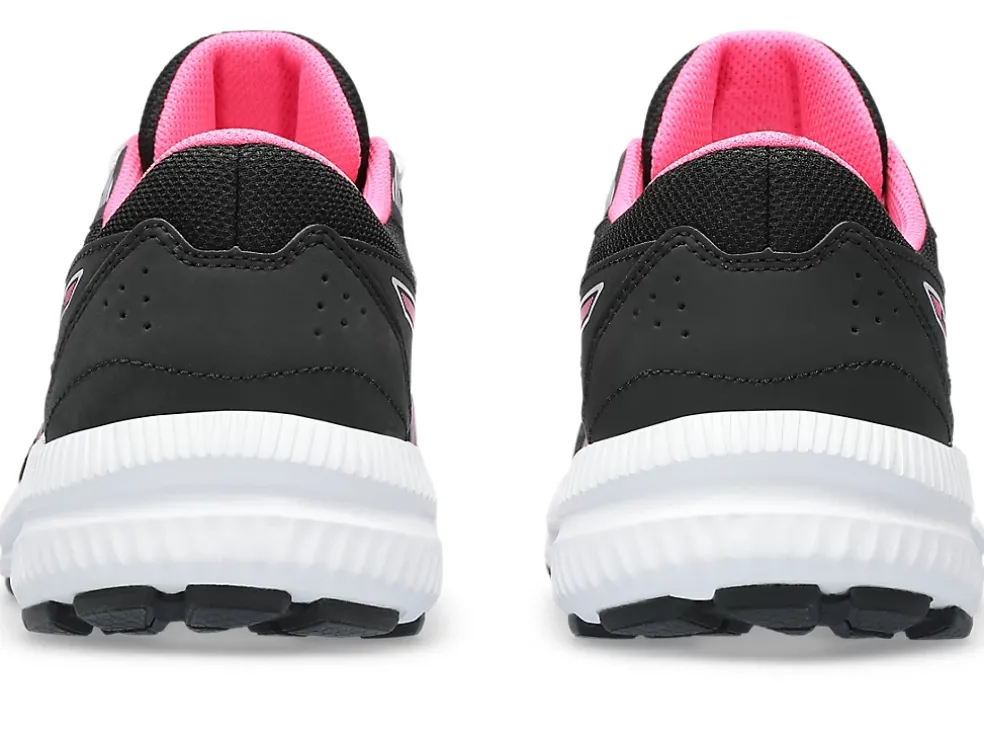 Cheap ASICS CONTEND 8 GRADE SCHOOL Black/Hot Pink