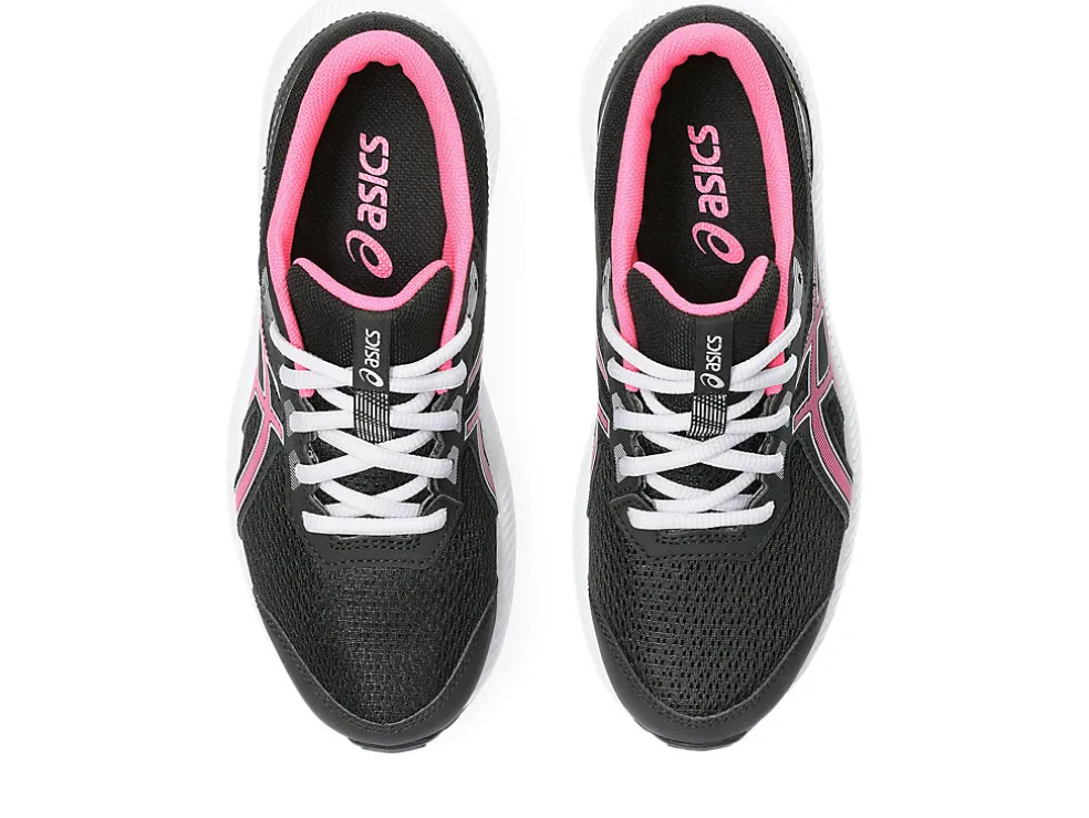 Cheap ASICS CONTEND 8 GRADE SCHOOL Black/Hot Pink