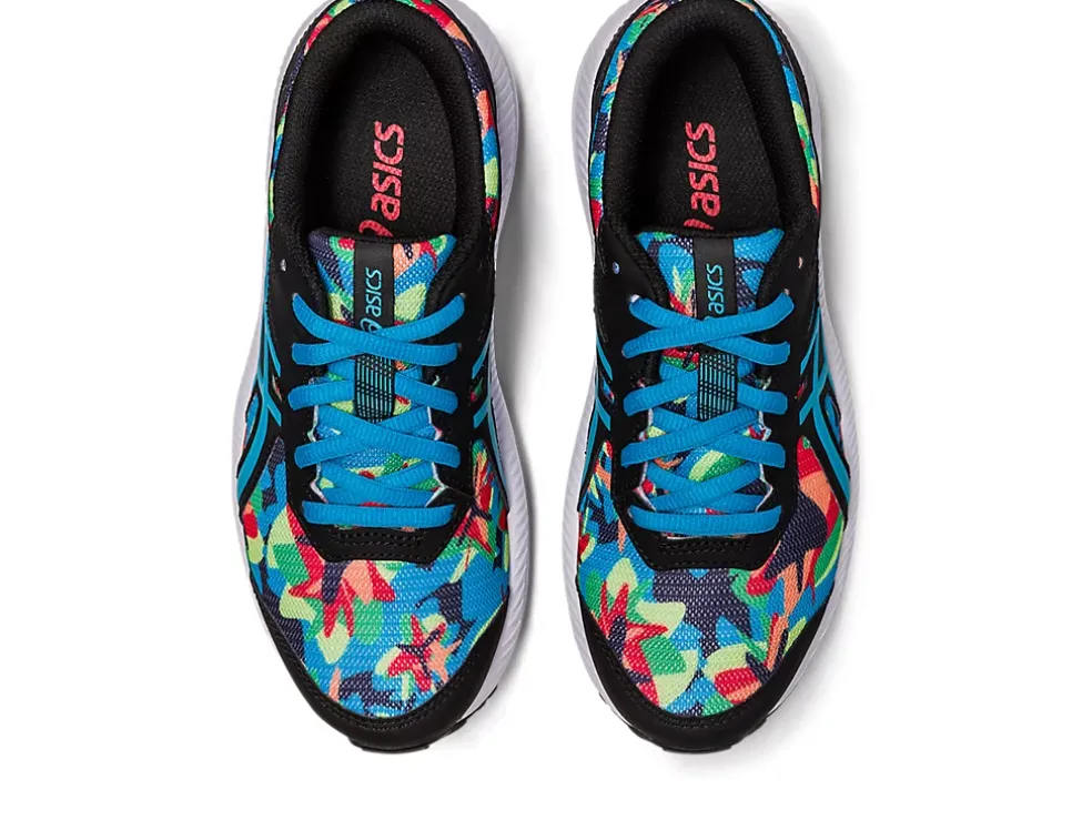 Fashion ASICS CONTEND 8 GRADE SCHOOL Black/Island Blue