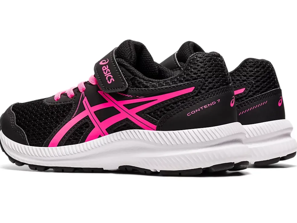 Online ASICS CONTEND 7 PRE-SCHOOL Black/Hot Pink