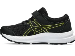 Discount ASICS CONTEND 8 PRE-SCHOOL Black/Bright Yellow