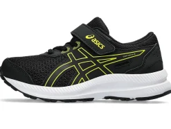 Discount ASICS CONTEND 8 PRE-SCHOOL Black/Bright Yellow
