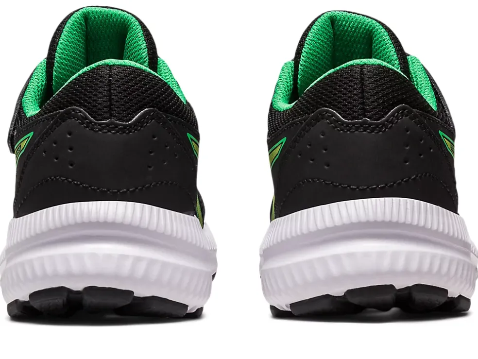 Cheap ASICS CONTEND 8 PRE-SCHOOL Black/Lime Zest