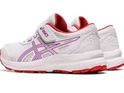 Shop ASICS CONTEND 8 PRE-SCHOOL White/Orchid